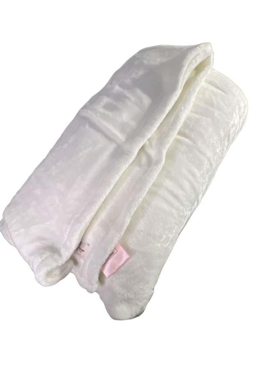 98in x 92in Kate Spade Full/Queen Blanket Size Full/Queen White Fleece Plush